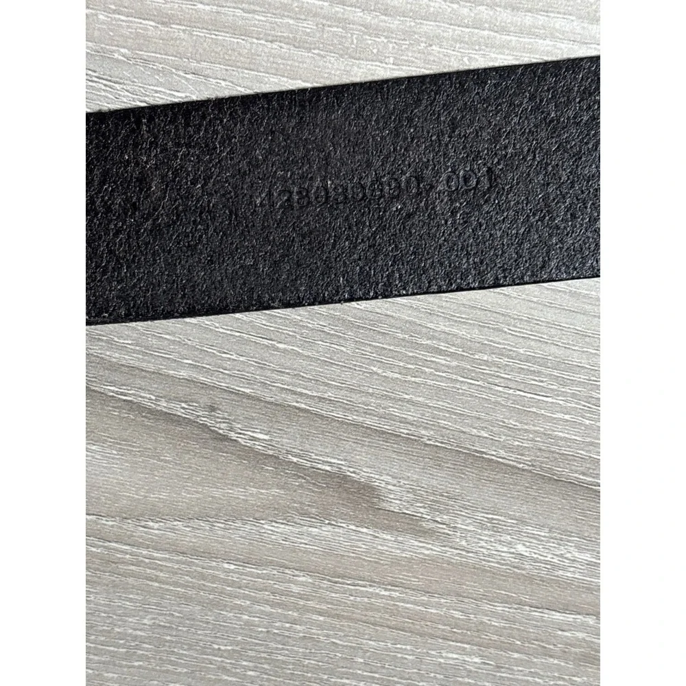 Lauren Ralph Lauren Black Leather Belt Gold Lion Crest Trophy Buckle Designer